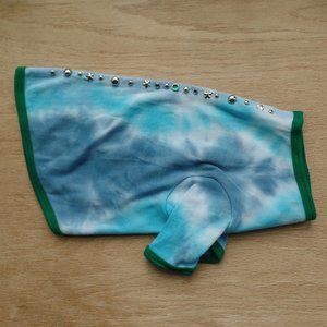 Dog Tie Dye Tee Shirt Top Pet Medium Bedazzled NWT